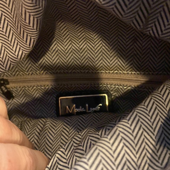 NWOT Moda Luxe black fold over crossbody purse - Picture 4 of 7